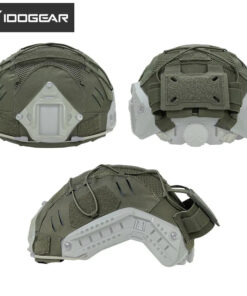 IDOGEAR TACTICAL HELMET COVER WITH NVG BATTERY POUCH RANGER GREEN [IG-HC3813]