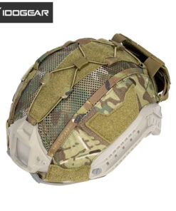 IDO GEAR IDOGEAR TACTICAL HELMET COVER FOR MARITIME HELMET W/ NVG BATTERY POUCH GEAR CAMO [IG-HC3812]