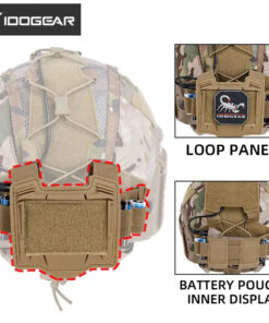 Alternative view of IDO GEAR IDOGEAR TACTICAL HELMET COVER FOR MARITIME HELMET W/ NVG BATTERY POUCH GEAR CAMO [IG-HC3812]