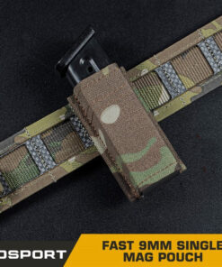 Alternative view of WOSPORT FAST 9MM SINGLE MAG POUCH [WST-MG-F-02]