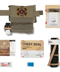 FLARESYN MICRO TRAUMA EDC MOLLE POUCH WITH RAPID DEPLOY TOURNIQUET SLEEVE